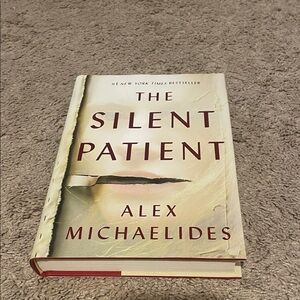 The Silent Patient by Alex Michaelides - Cream and Red Hardcover